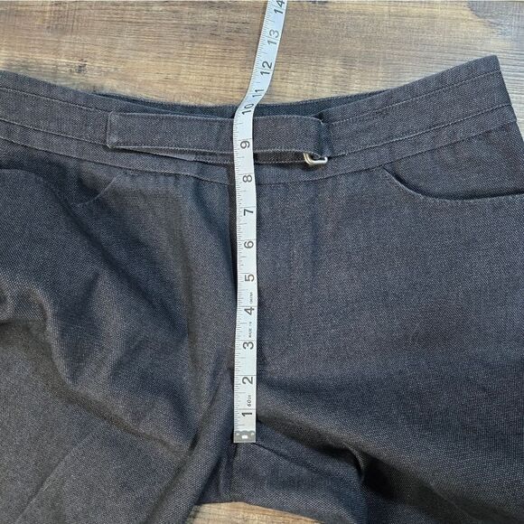 Gap Women's Jeans With A Built In Belt Wide Leg High Rise Dark Hue Crease Size10 - Picture 6 of 8